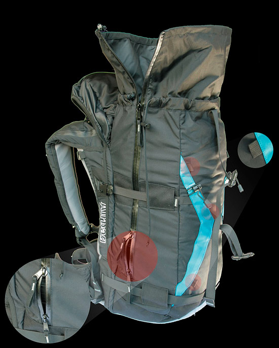 SNOWPULSE 45 l - detaily